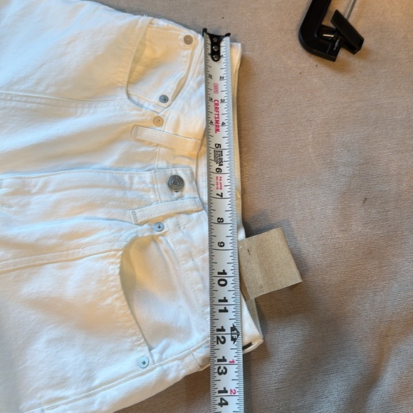 Baggy flare jeans in tile white sz 25 - Picture 10 of 11